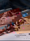 Designer Rose Gold AD 157 Diamond Earrings Catalog
